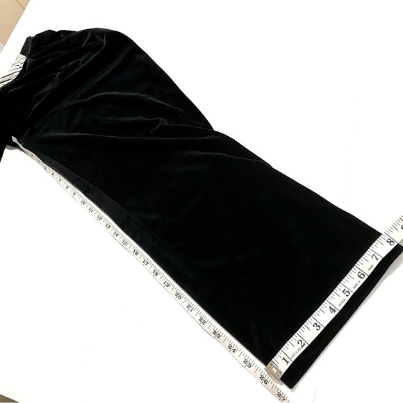 Vintage Saint Germain Paris Black Velvet Dress Pants Small 25" Goth Y2K - Picture 10 of 11